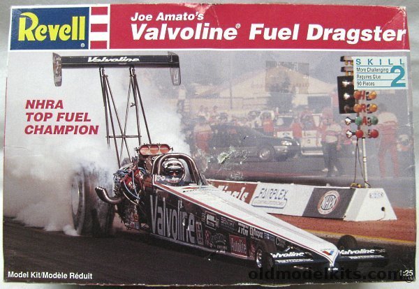 Revell 1/25 Joe Amato's 1990 Valvoline Fuel Dragster - NHRA Top Fuel Champion, 7422 plastic model kit